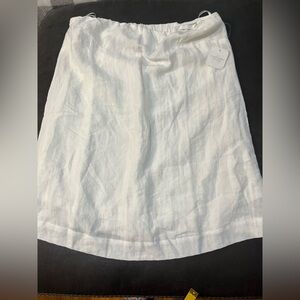 Altered State Womens Strapless 100% Linen White  Mini Dress Tunic Size XL NWT